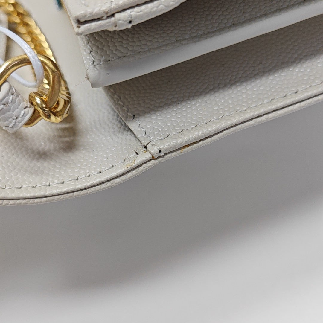 ENVELOPE Small Quilted Calfskin White