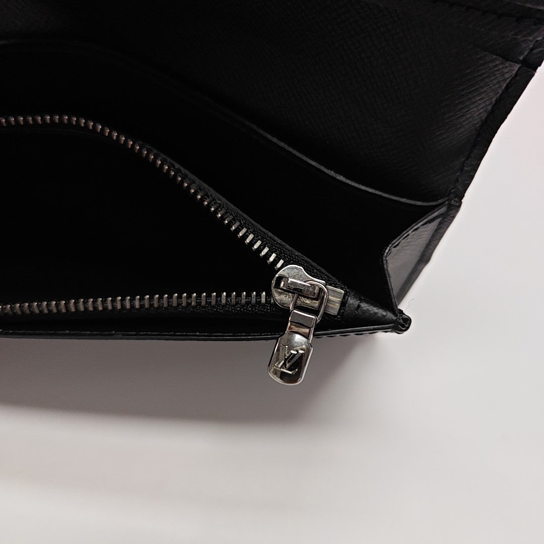 BRAZZA Monogram Coated Canvas Black Wallet