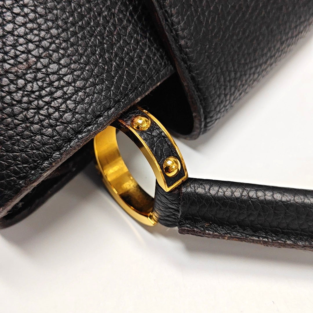 CAPUCINES GM Calfskin Black