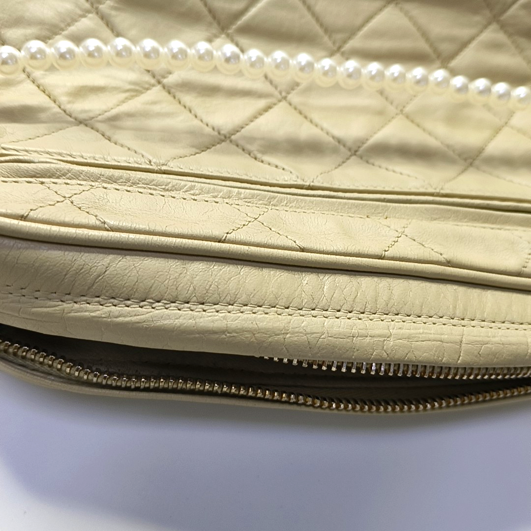 Quilted Lambskin Beige
