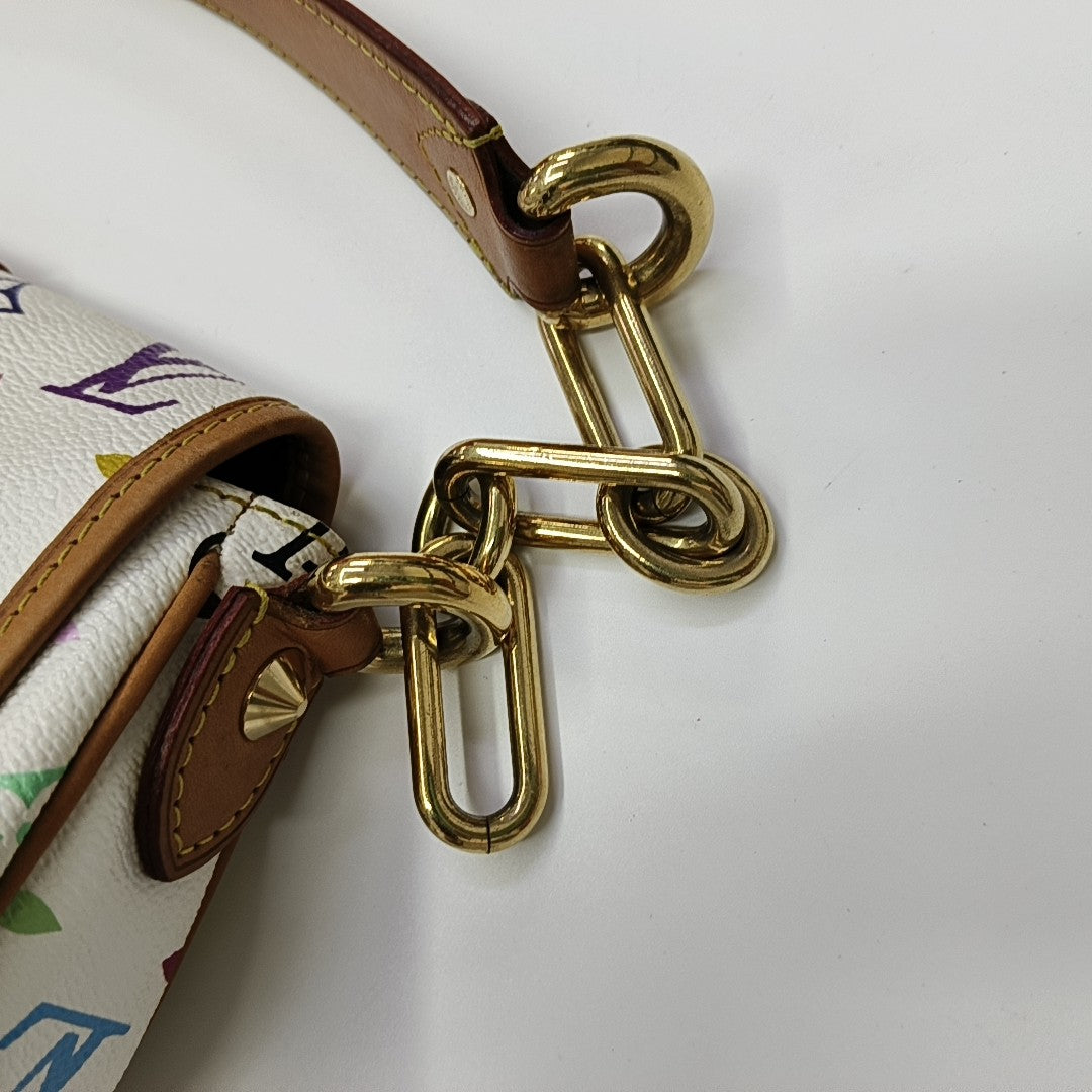 LV × TM ANNIE Monogram Coated Canvas White