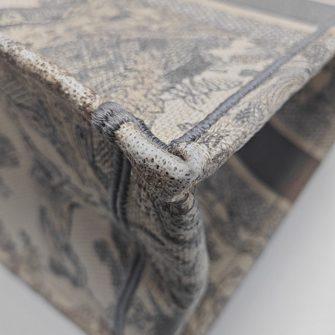 Book Tote Medium Canvas Gray