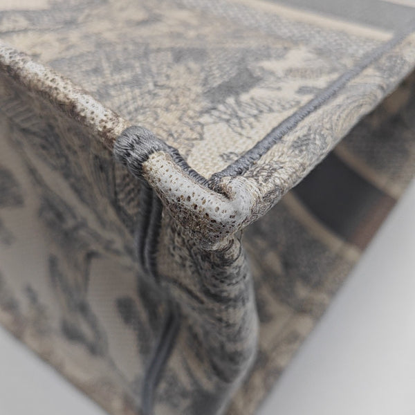 Book Tote Medium Canvas Gray