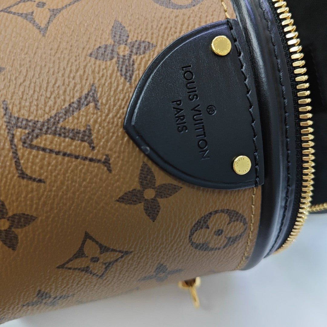 CANNES PM Monogram Coated Canvas Brown