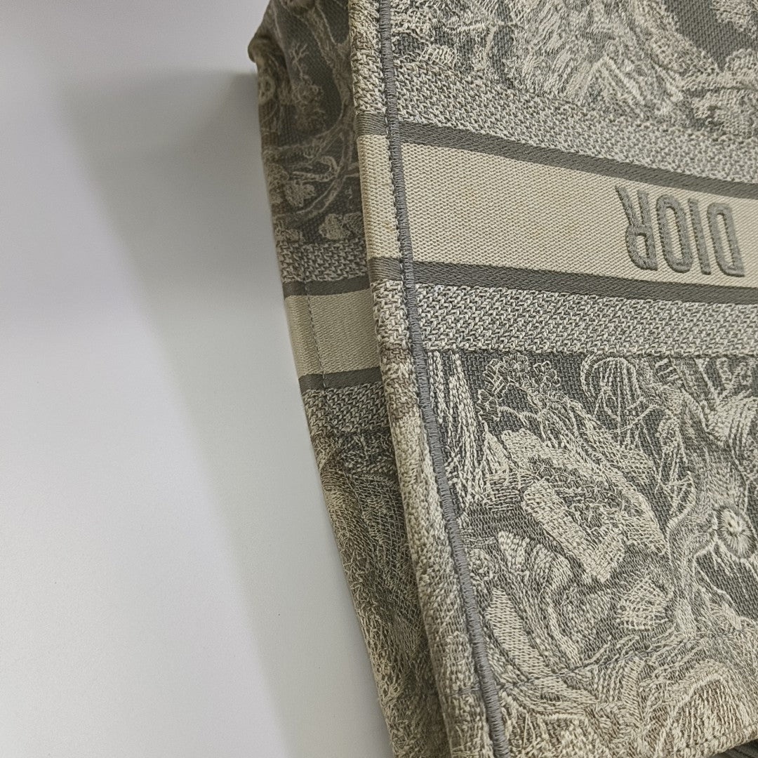 Book Tote Large Fabric Gray