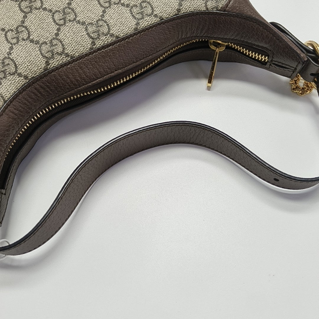 Ophidia Mini Monogram Coated Canvas Beige