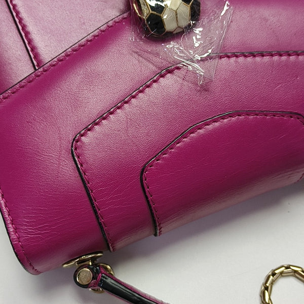 SERPENTI FOREVER Small Calfskin Red