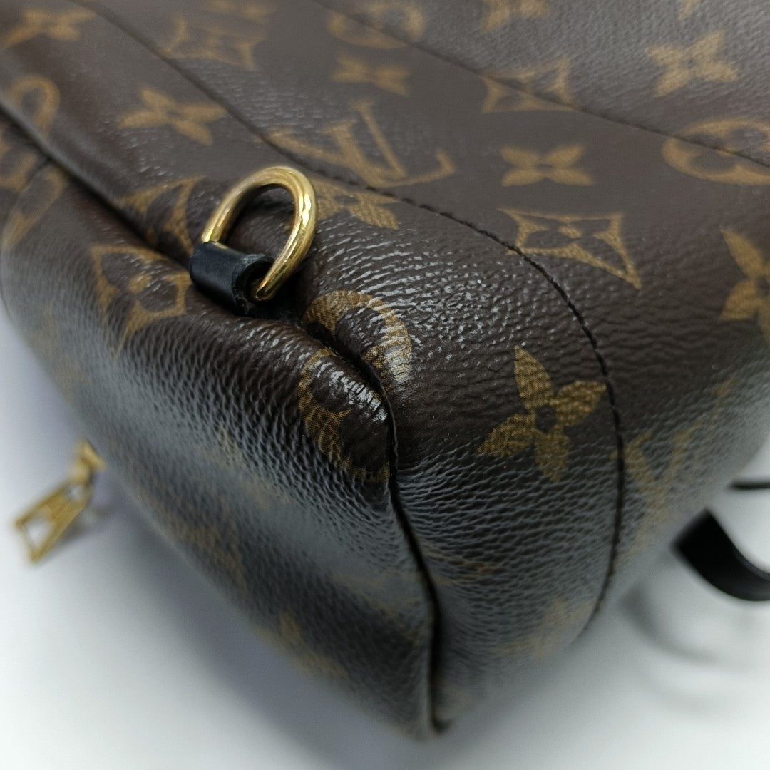 PALM SPRINGS Mini Monogram Coated Canvas Brown