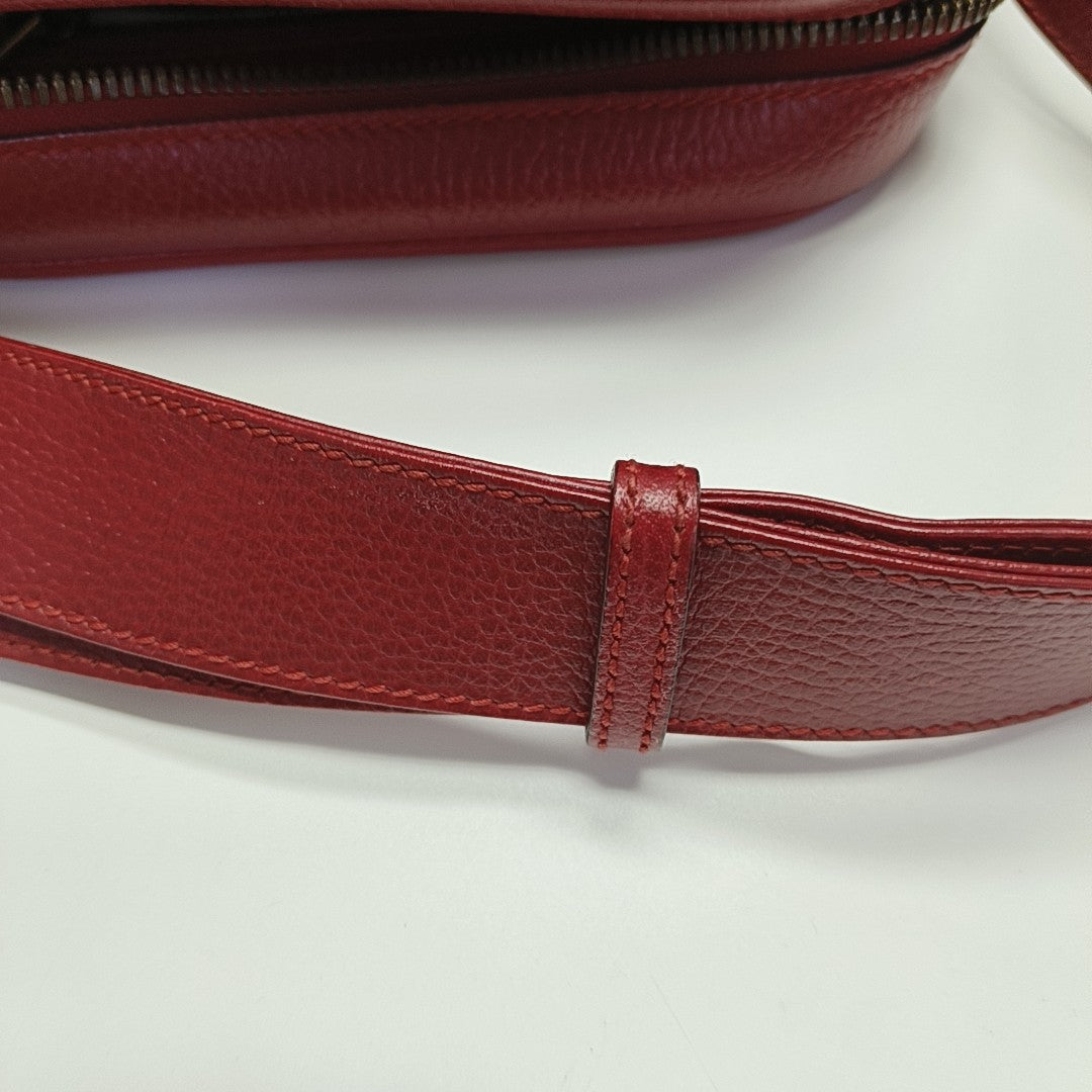 Print Calfskin Red
