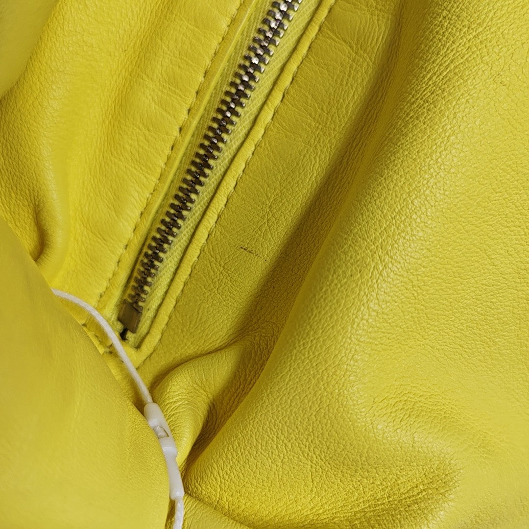 Double Knot Mini Calfskin Yellow