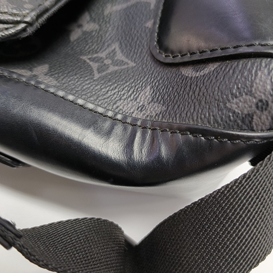 VOYAGER PM Monogram Coated Canvas Black