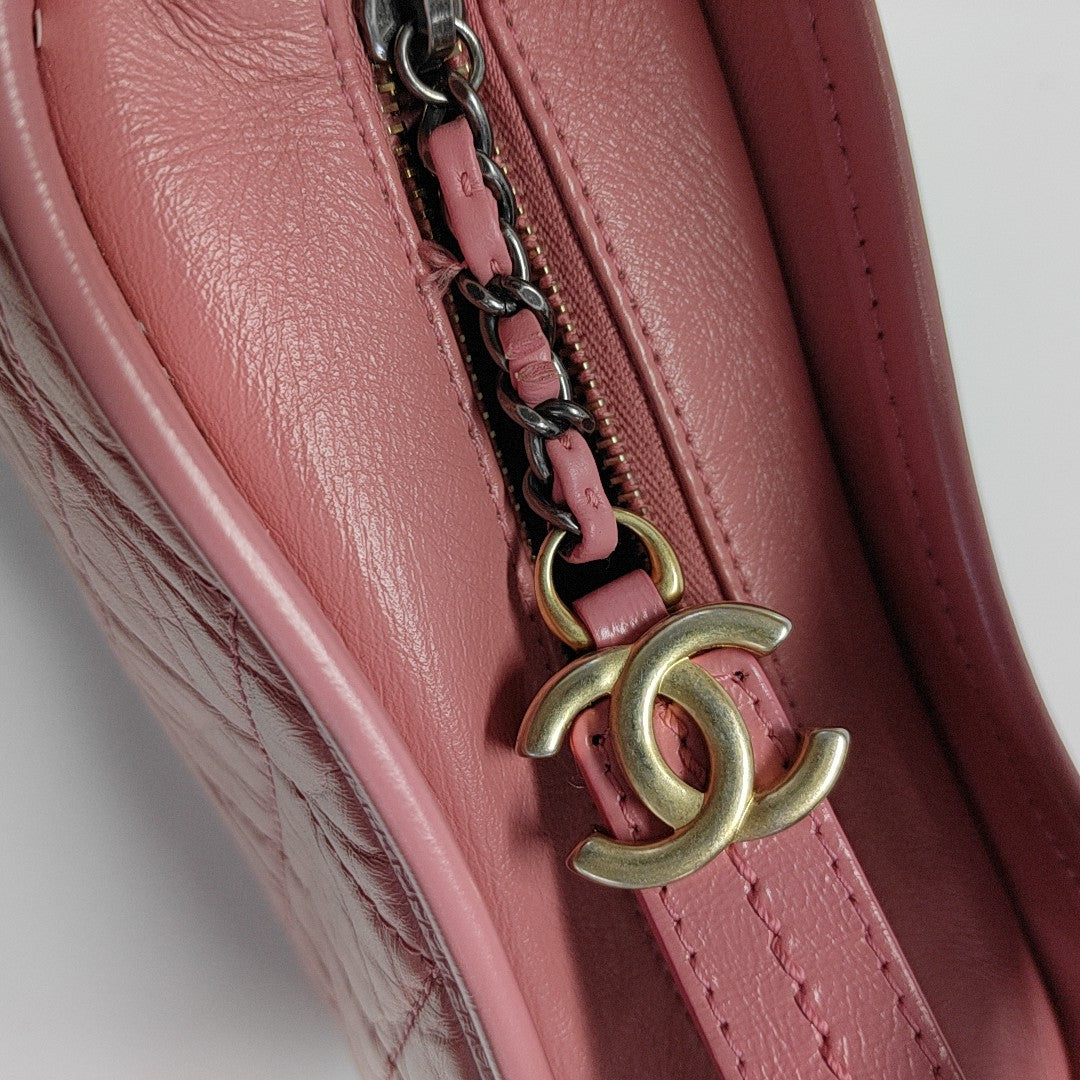 GABRIELLE Small Quilted Calfskin Red