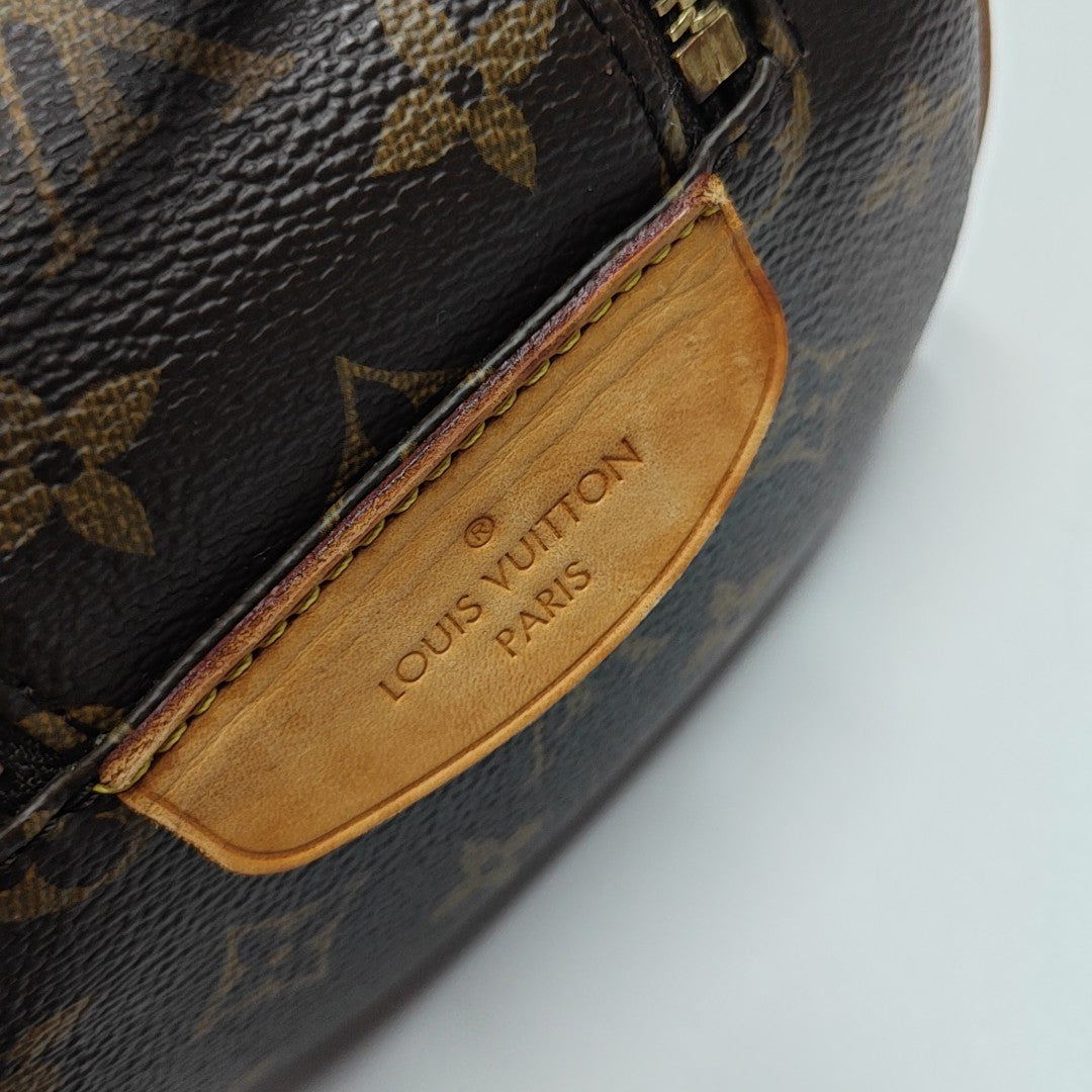 Monogram Coated Canvas Top Handle Bag Brown