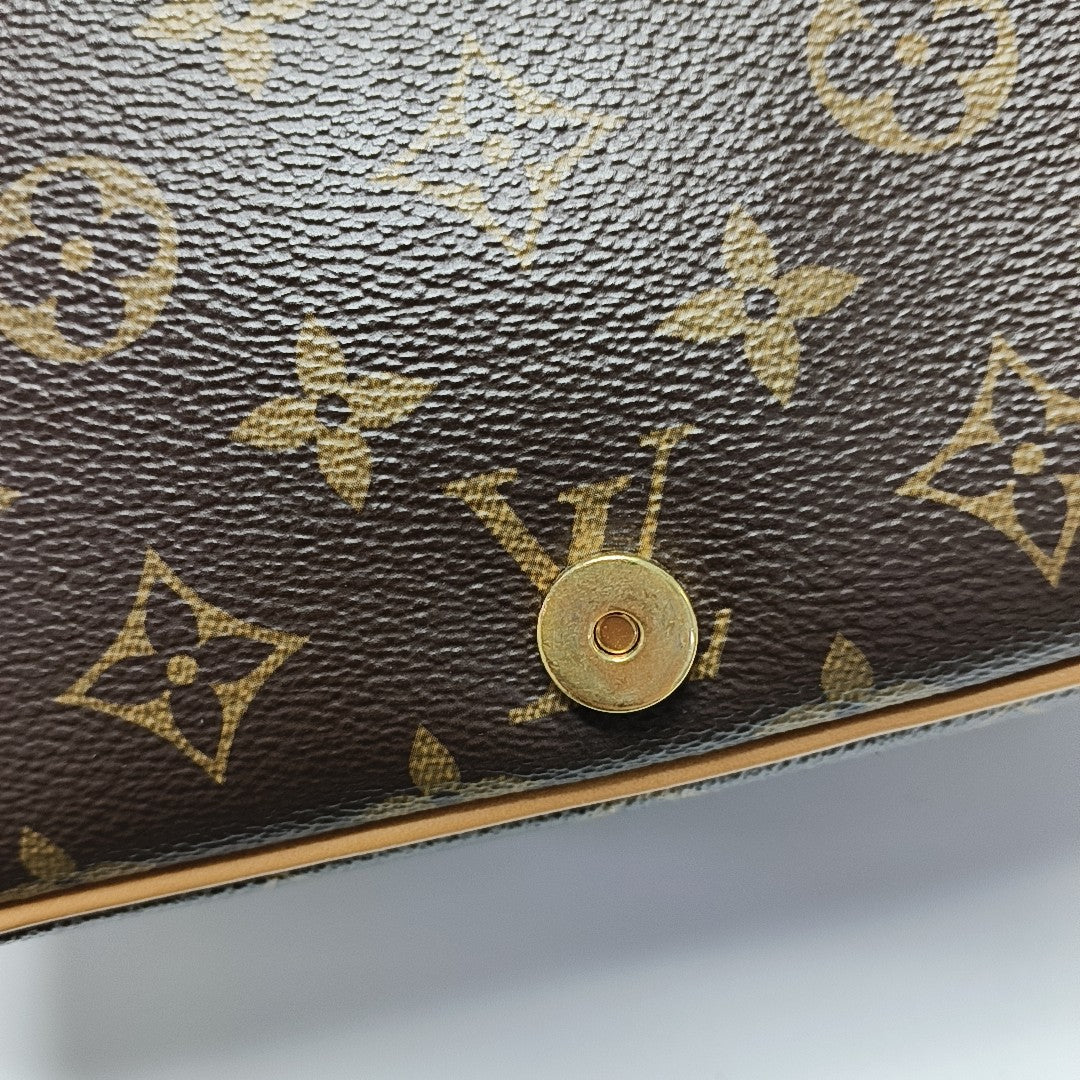 DIANE Monogram Coated Canvas Brown