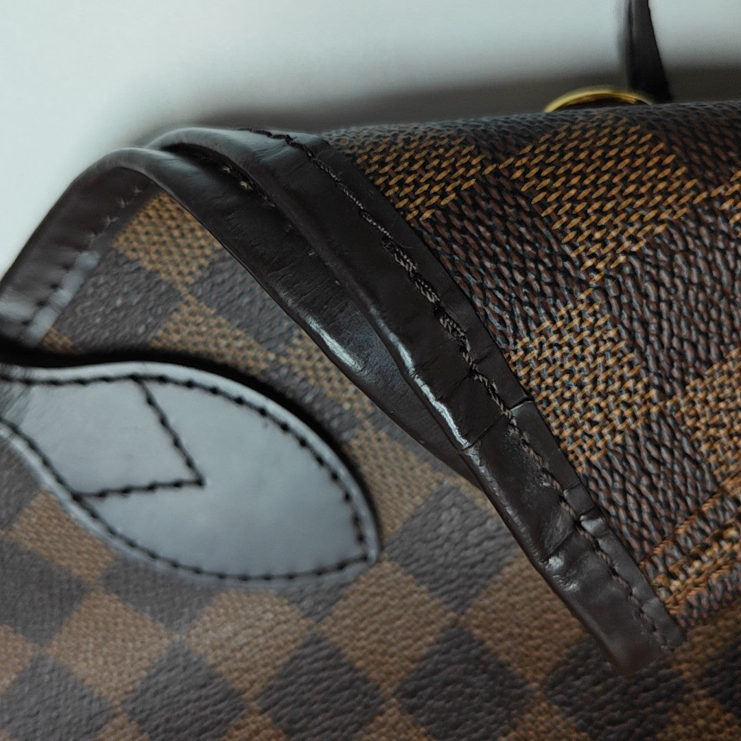 NEVERFULL MM Damier Ebene Coated Canvas Brown
