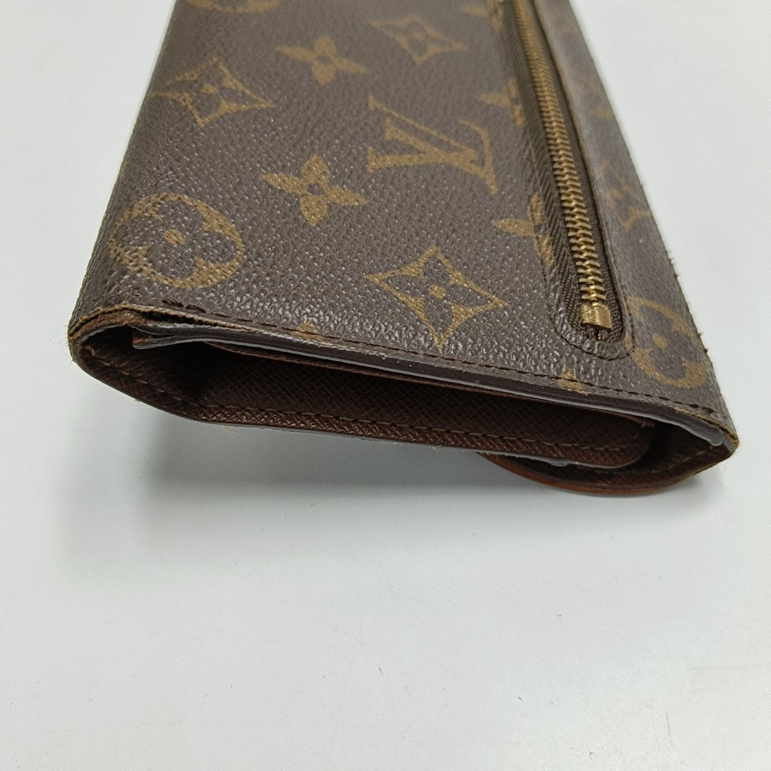 EUGENIE Monogram Coated Canvas Brown Wallet