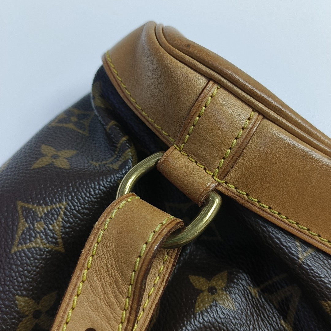 MONTSOURIS GM Monogram Coated Canvas Brown