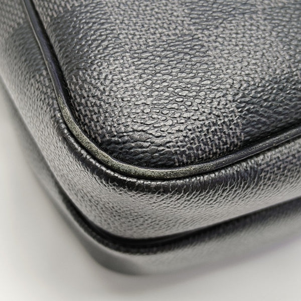 REM Damier Graphite Coated Canvas Gray