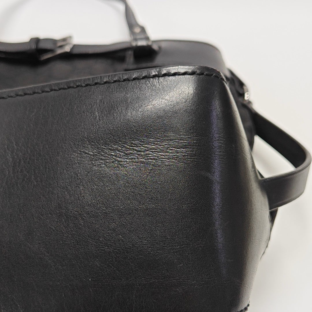 Monogram Canvas Tote Bag Black