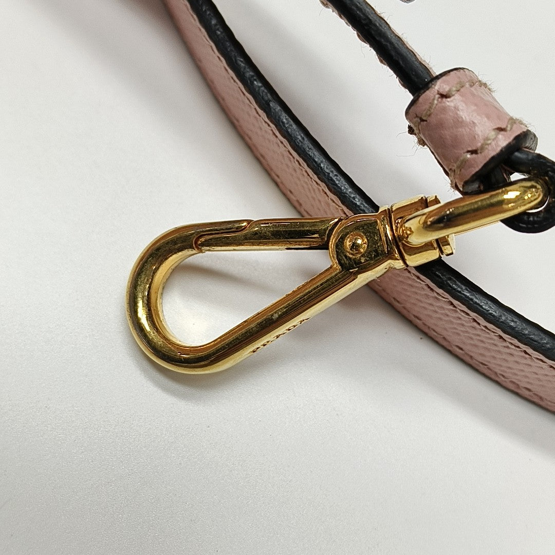 Double Large Saffiano Calfskin Pink