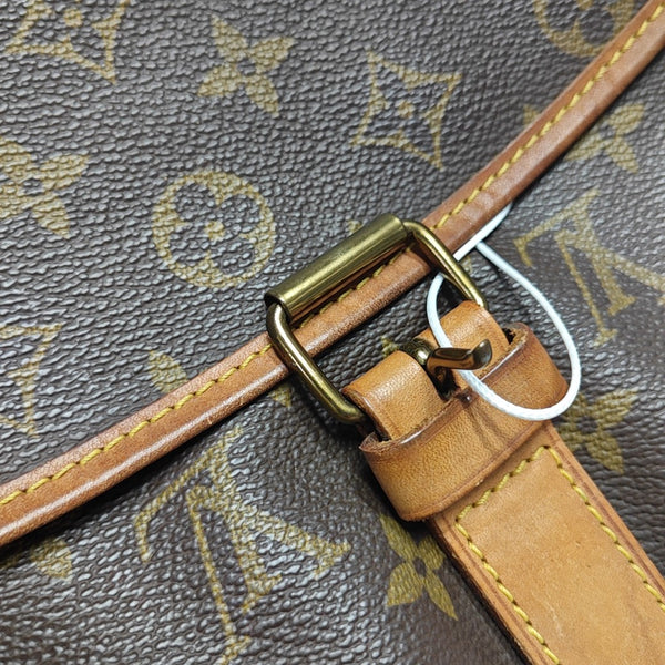 SAUMUR 35 Monogram Coated Canvas Brown