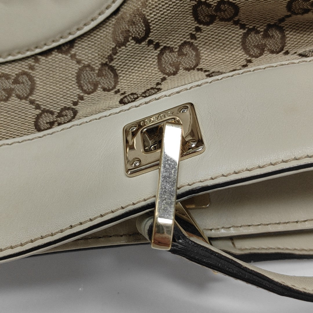 Monogram Canvas Tote Bag Beige