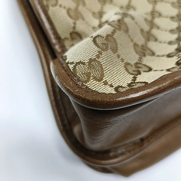 Authenticated pre-owned  Horsebit 1955 Medium Monogram Canvas Brown - Tote Bag at Looply