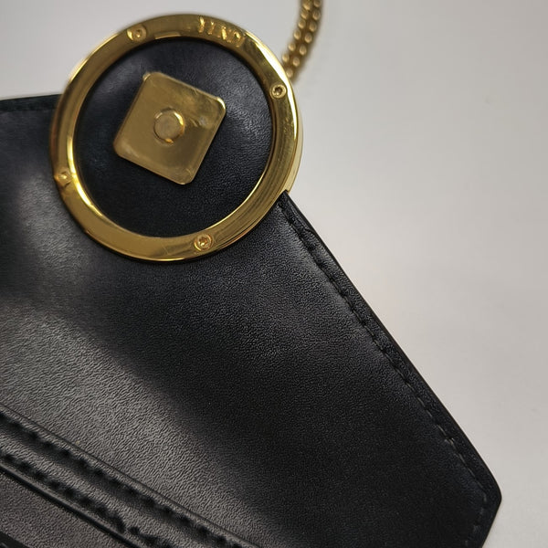 Double Micro Calfskin Black