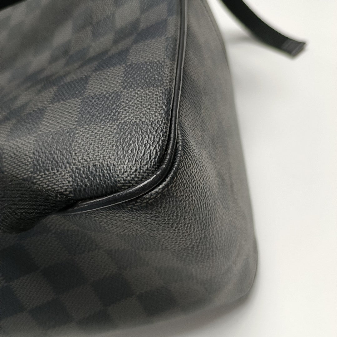 JOSH Damier Graphite Coated Canvas Gray
