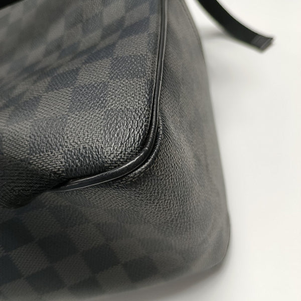 JOSH Damier Graphite Coated Canvas Gray