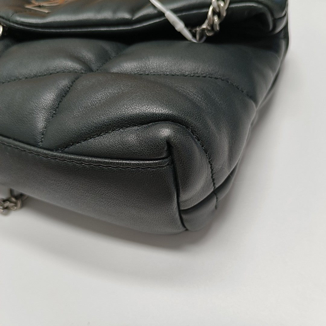 PUFFER Quilted Lambskin Green