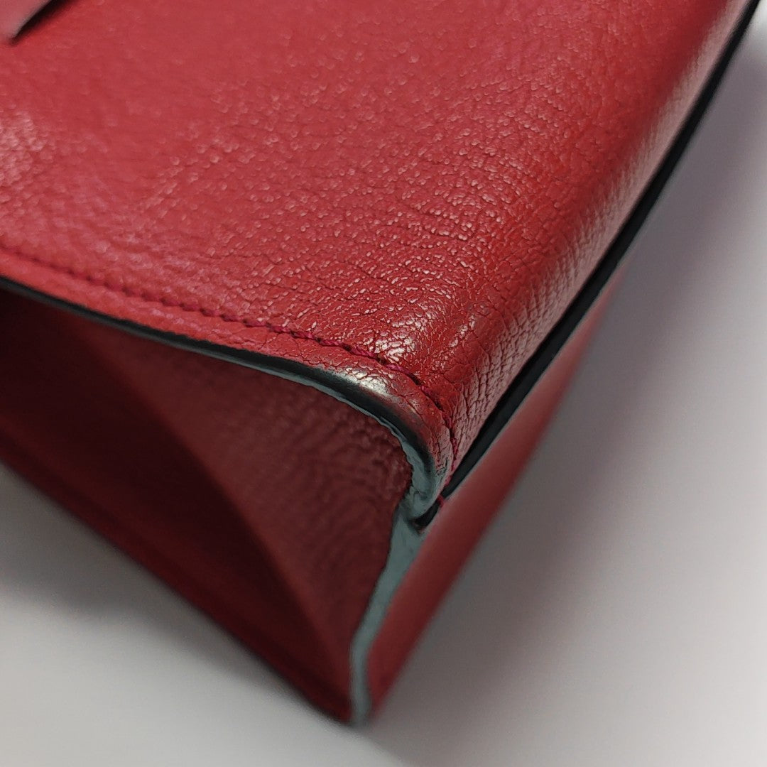 Calfskin Shoulder Bag Red