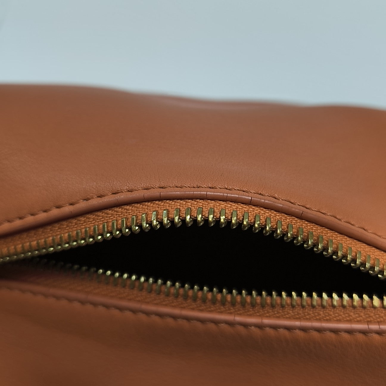 Leather Shoulder Bag Orange