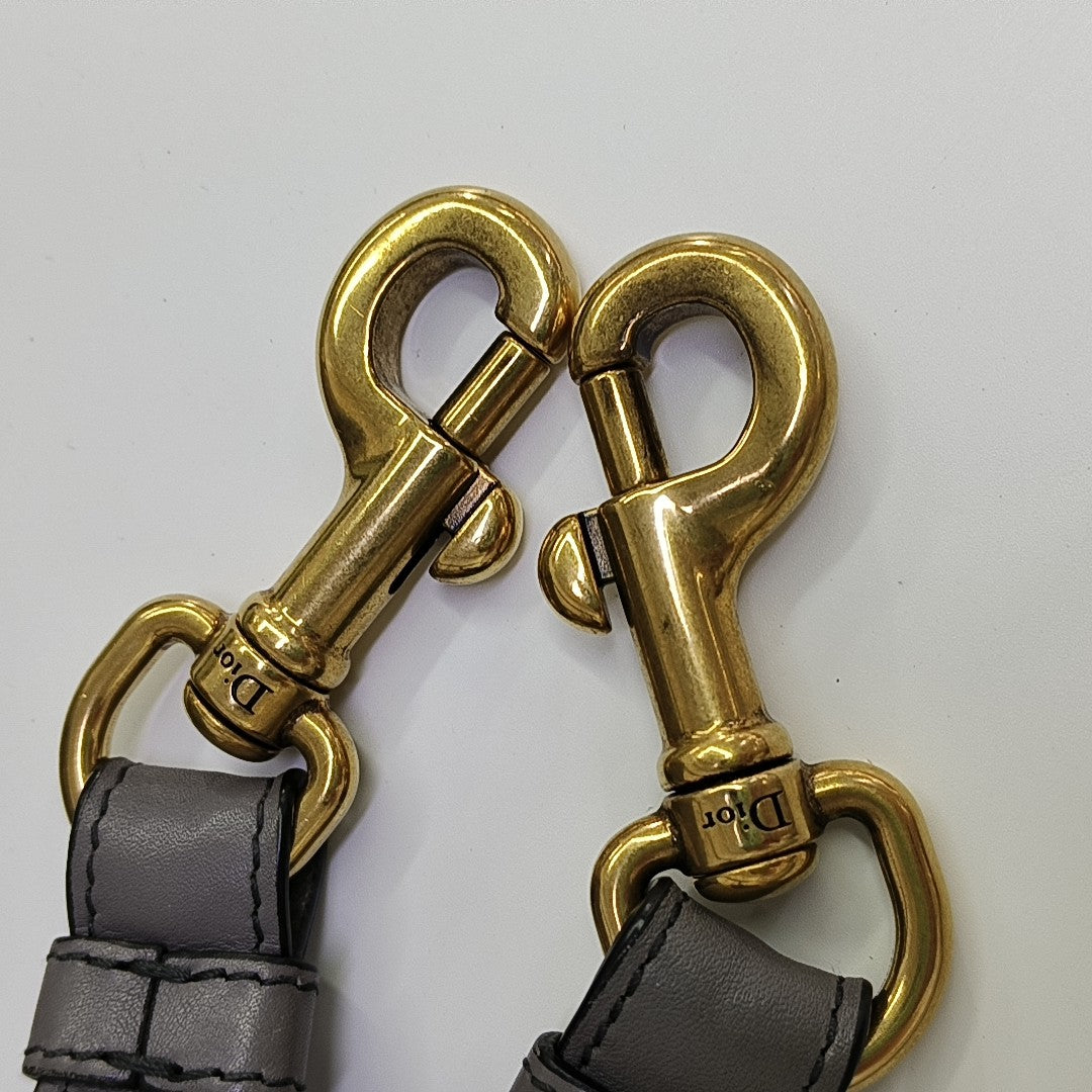 Lady Dior Medium Cannage Lambskin Gray