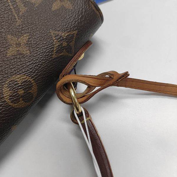 CLUNY PM Monogram Coated Canvas Brown