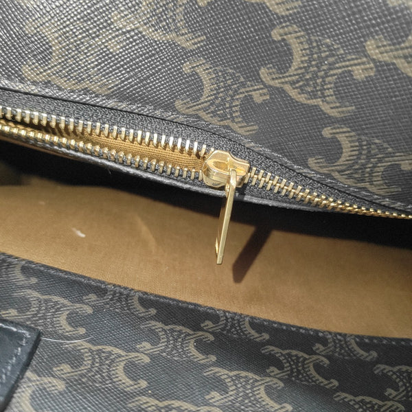 CABAS CELINE Small Coated Canvas Black