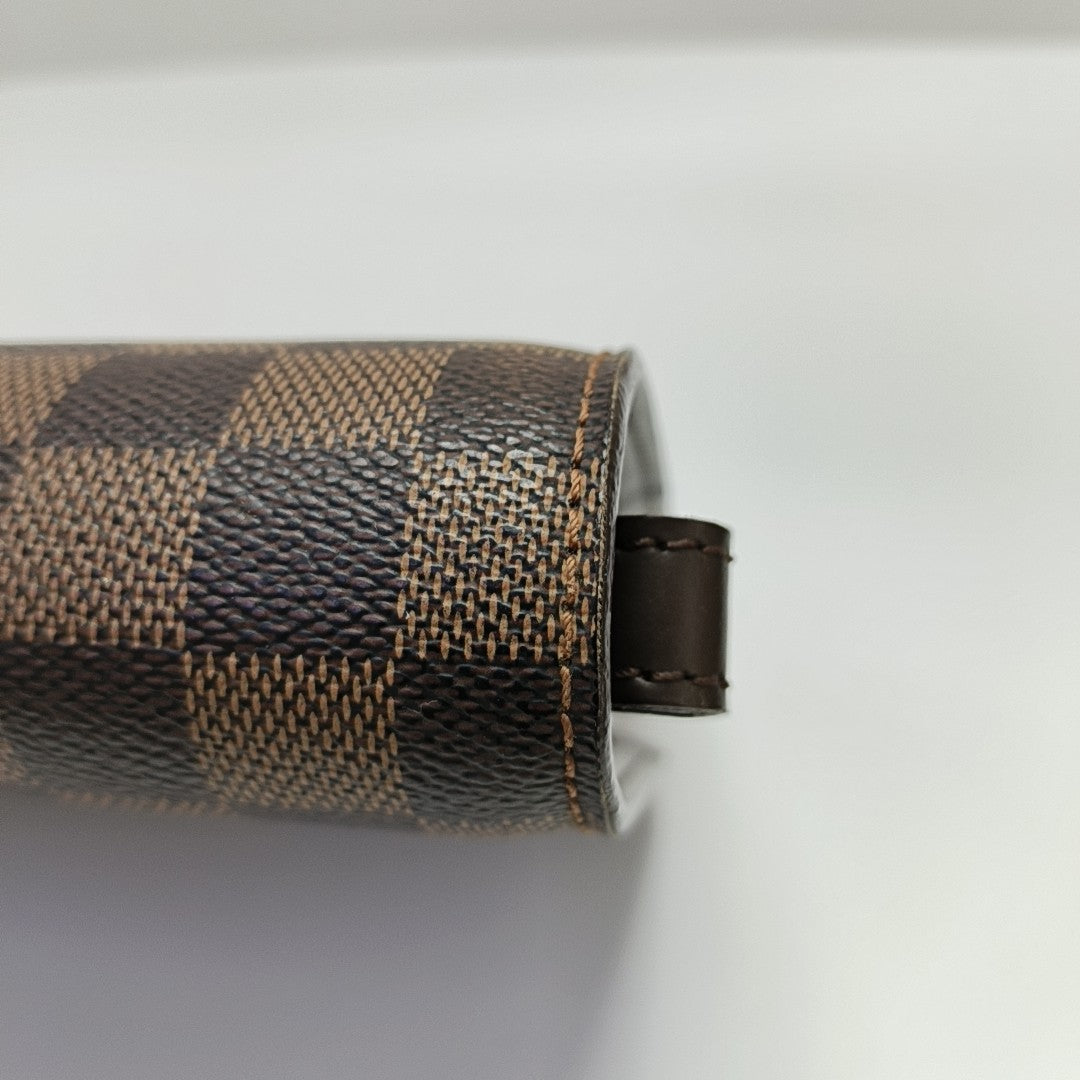 SAINT LOUIS Damier Ebene Coated Canvas Brown