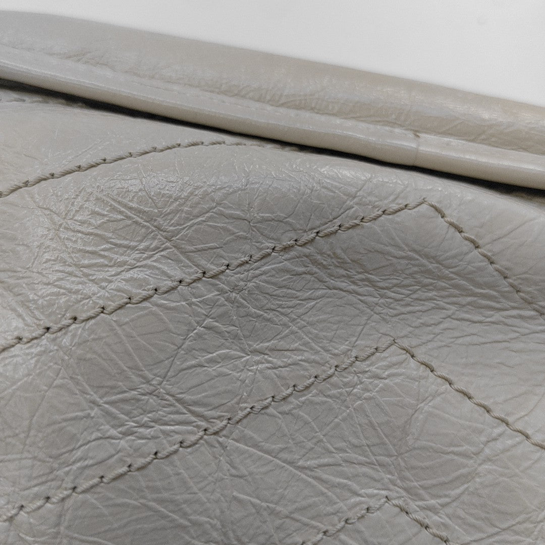NIKI Medium Chevron Calfskin Gray