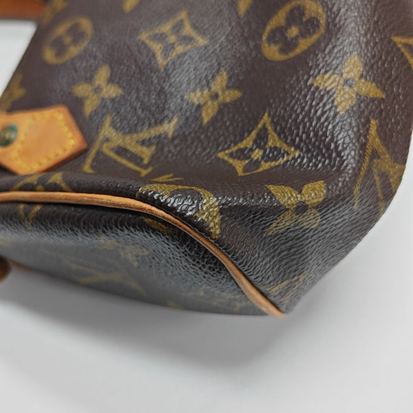 SPEEDY Monogram Coated Canvas Brown