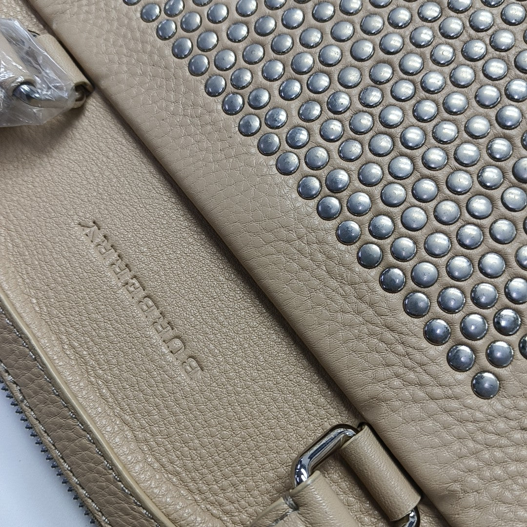 Calfskin Shoulder Bag Beige
