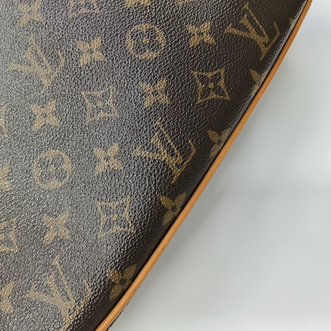 HUDSON GM Monogram Coated Canvas Brown