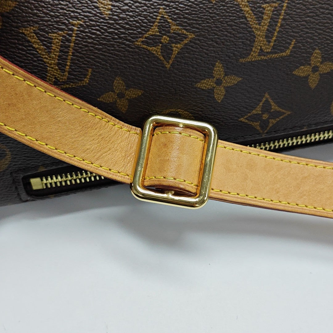 BUMBAG Monogram Coated Canvas Brown