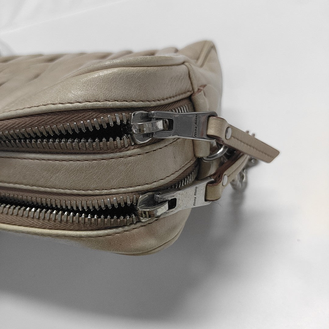 Matelassé Quilted Calfskin Beige