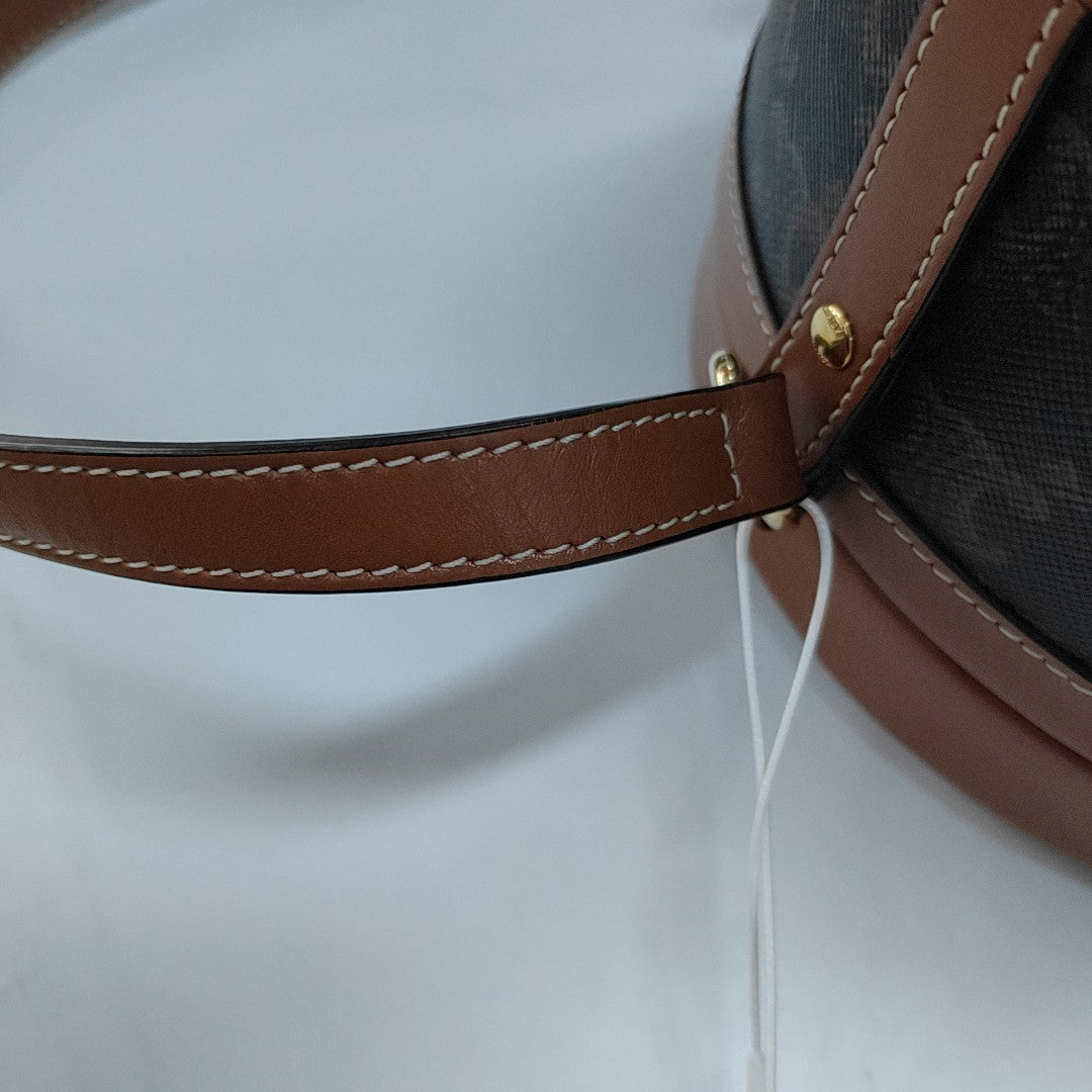 Authenticated pre-owned  TRIOMPHE Medium Coated Canvas Brown - Shoulder Bag at Looply