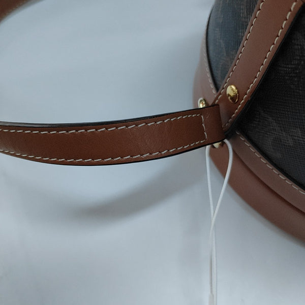 Authenticated pre-owned  TRIOMPHE Medium Coated Canvas Brown - Shoulder Bag at Looply