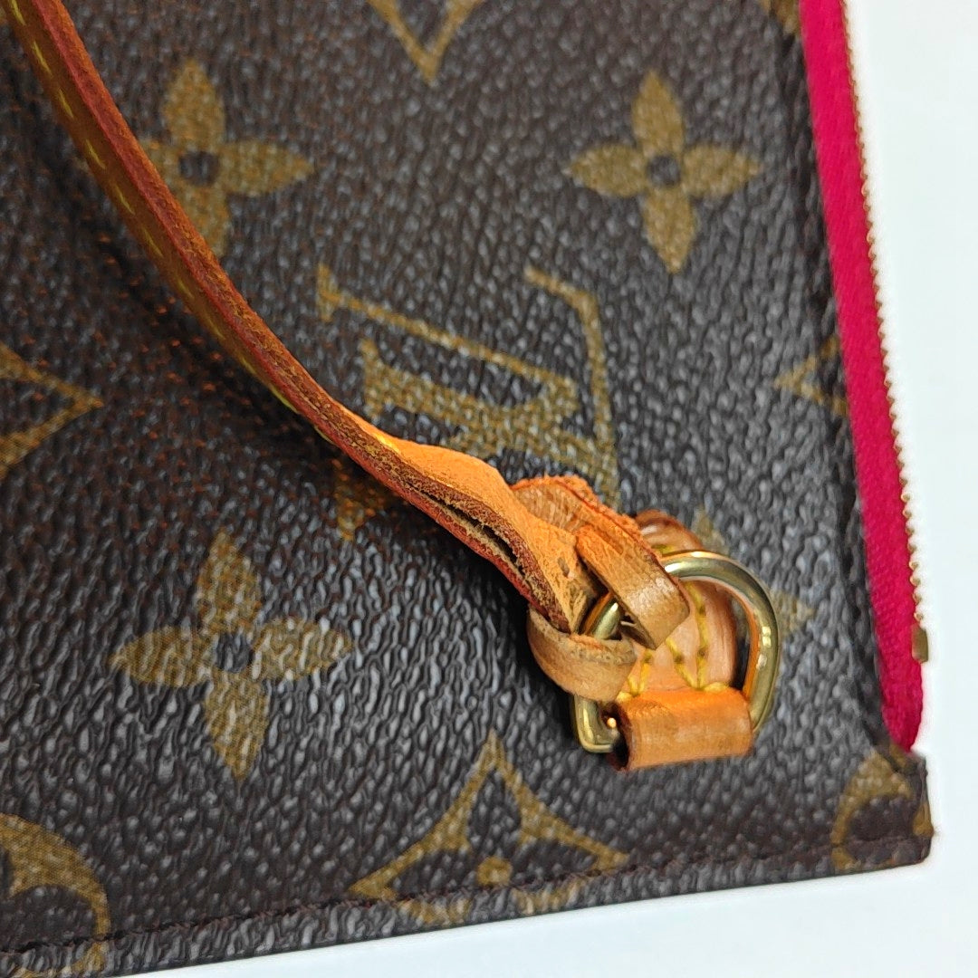 NEVERFULL MM Monogram Coated Canvas Brown