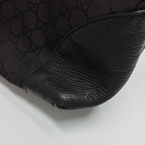 Monogram Nylon Tote Bag Brown