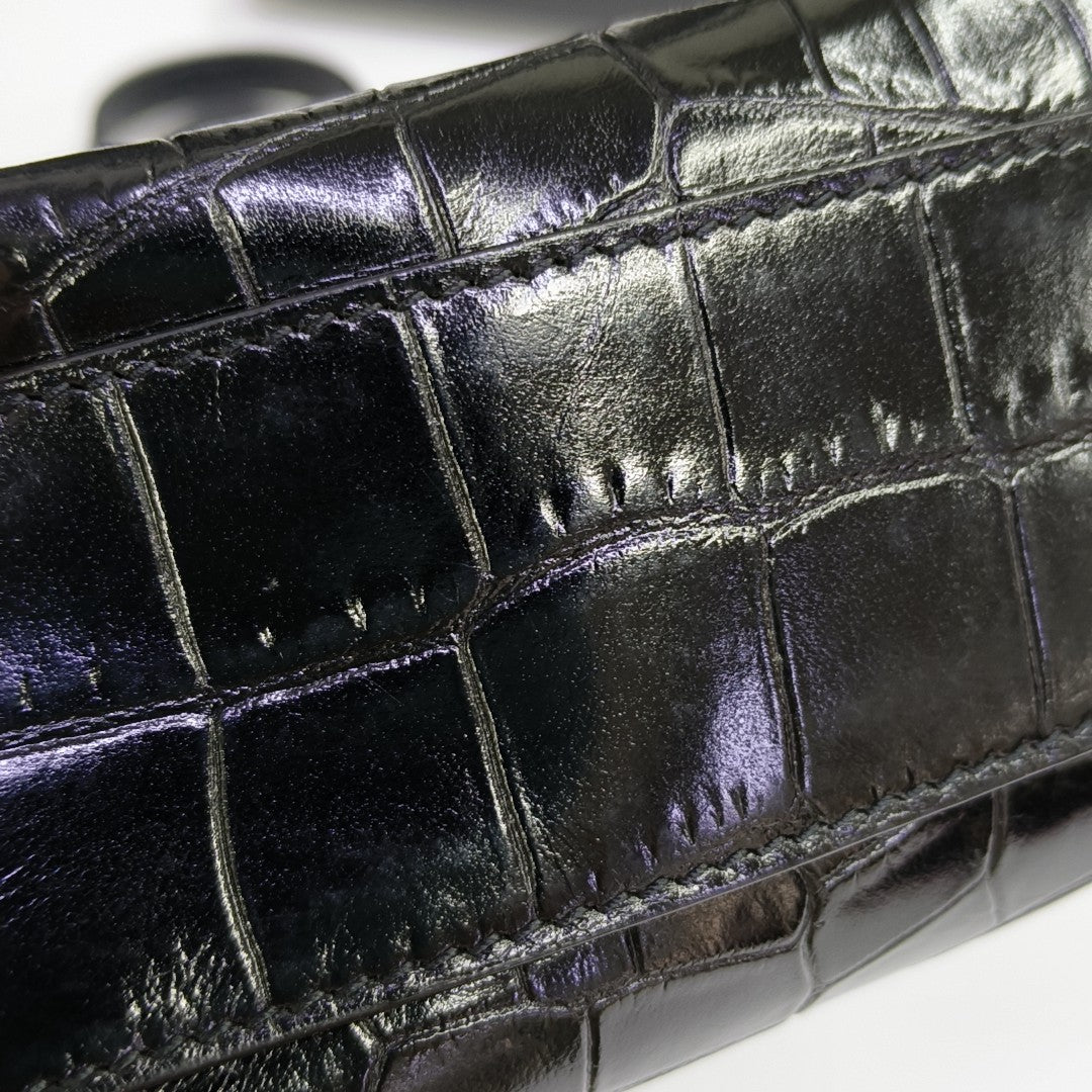 Calfskin Shoulder Bag Black