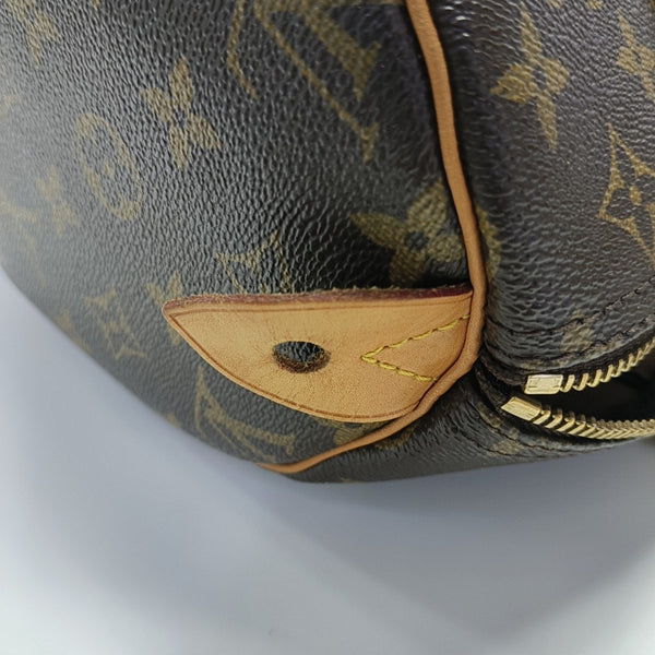 SPEEDY 30 Monogram Coated Canvas Brown