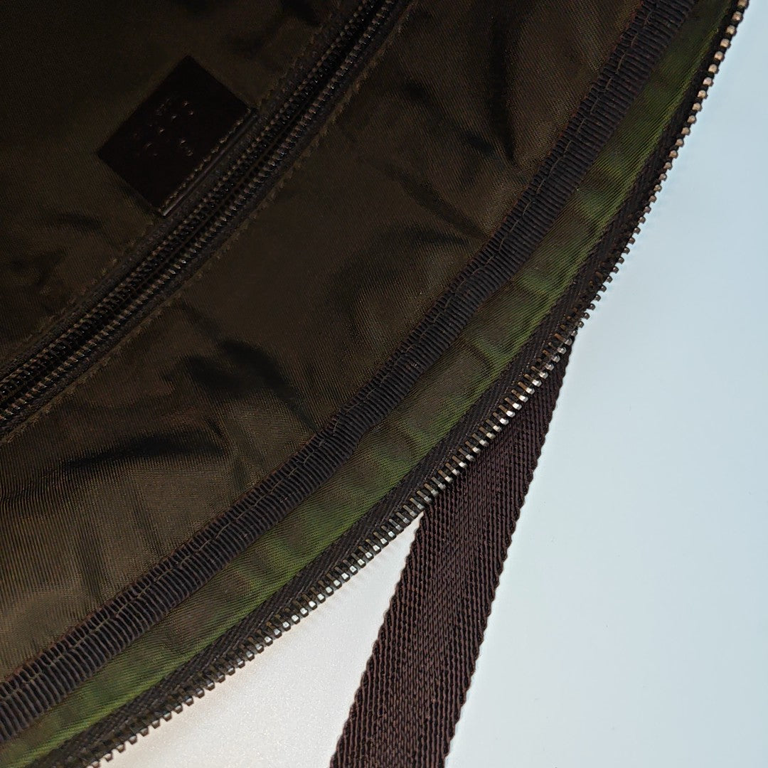 Monogram Coated Canvas Shoulder Bag Beige